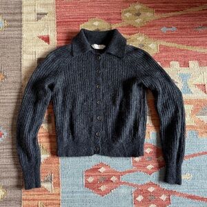 Everlane Alpaca Collared Cardigan